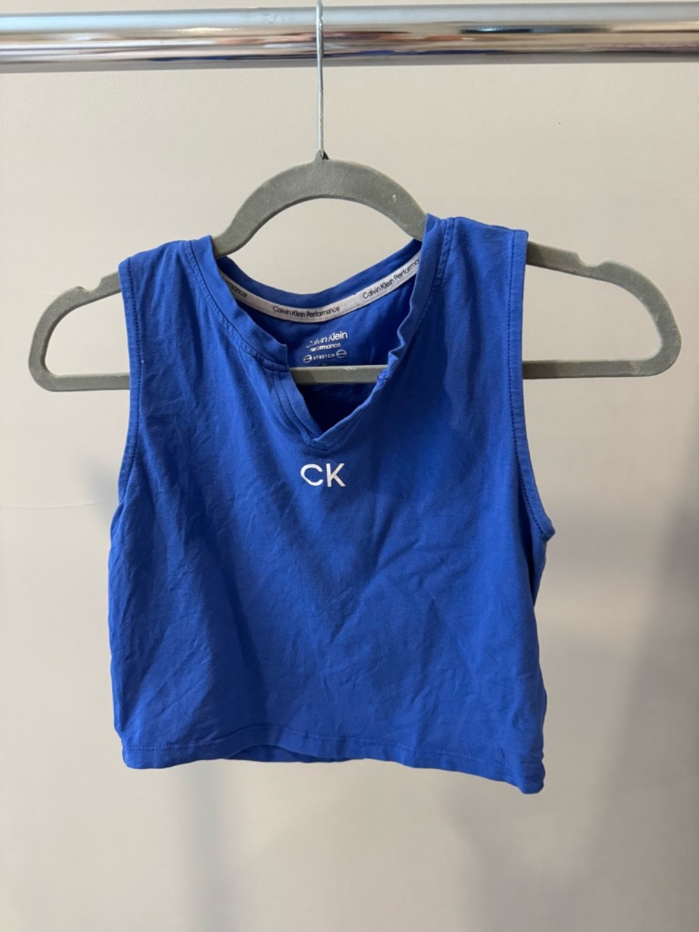 Calvin Klein women Blue Logo Tank Top